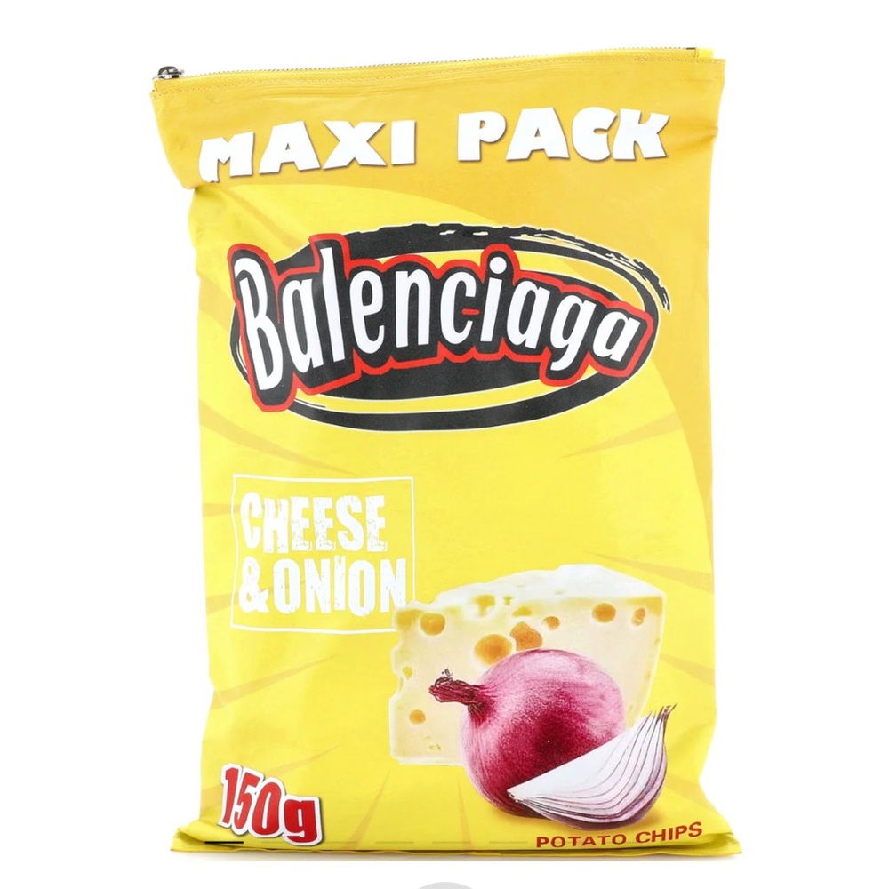 Balenciaga Maxi Pack Cheese & Onion Chips Bag